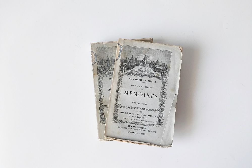 アンティークブック フランス 19世紀 2冊セット