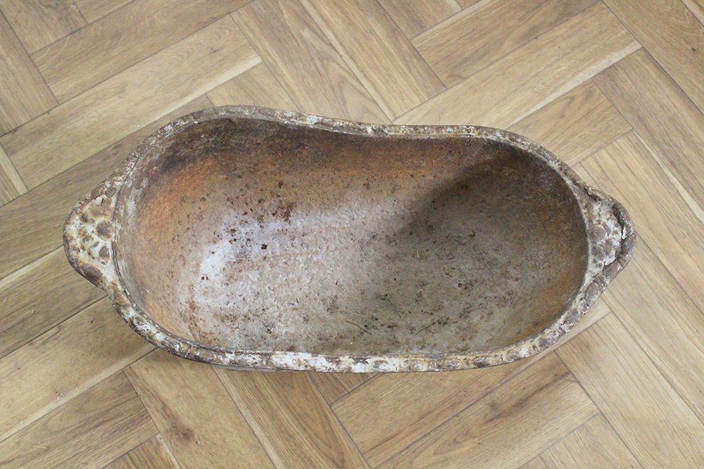 アンティーク アイアンミニバスタブ ガーデン什器 鋳物03