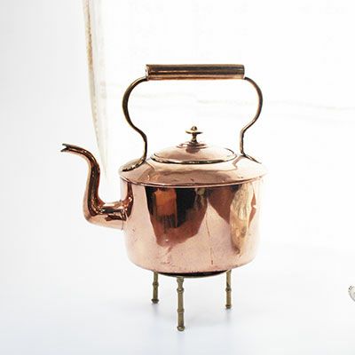 アンティーク ビンテージ 40s フランス 製 銅 ポット 花瓶