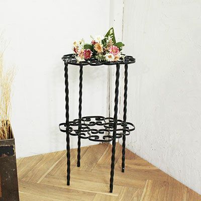 アジアンなフラワースタンド ヴィンテージ 花台 ミニテーブル