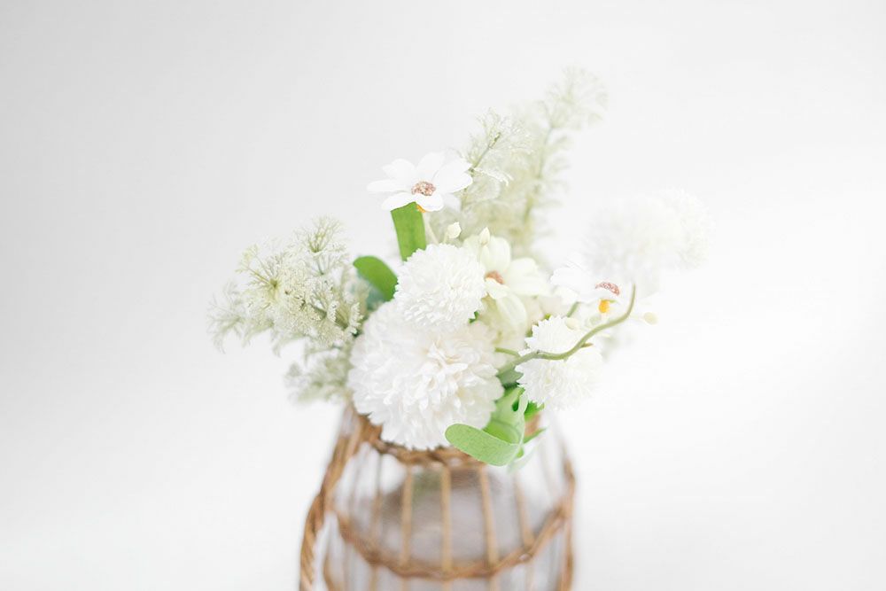 ホワイトマムのブーケ 造花 アーティフィシャルフラワー05