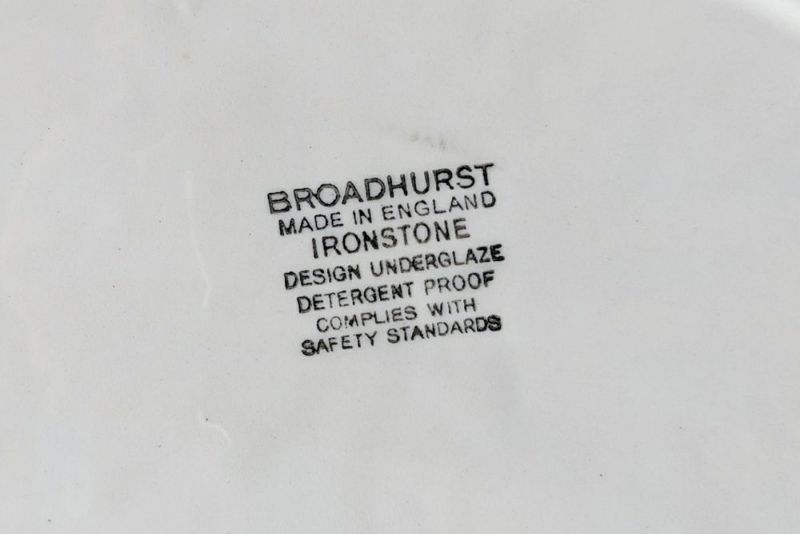 ヴィンテージ皿BROADHURST(ブロードハースト)バックスタンプ