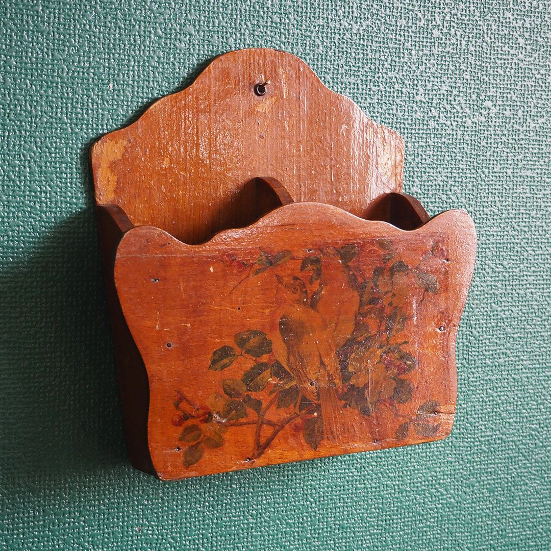 アンティークレターラックペイント装飾