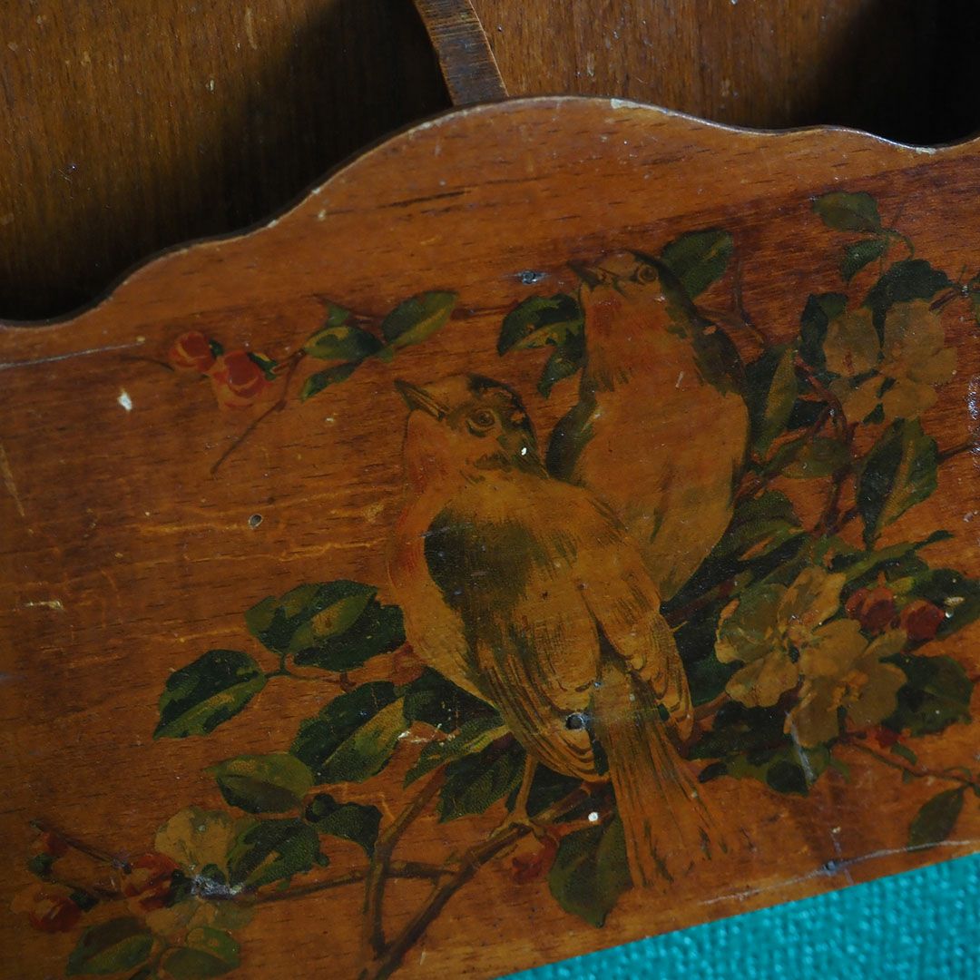 アンティークレターラック壁掛け穴