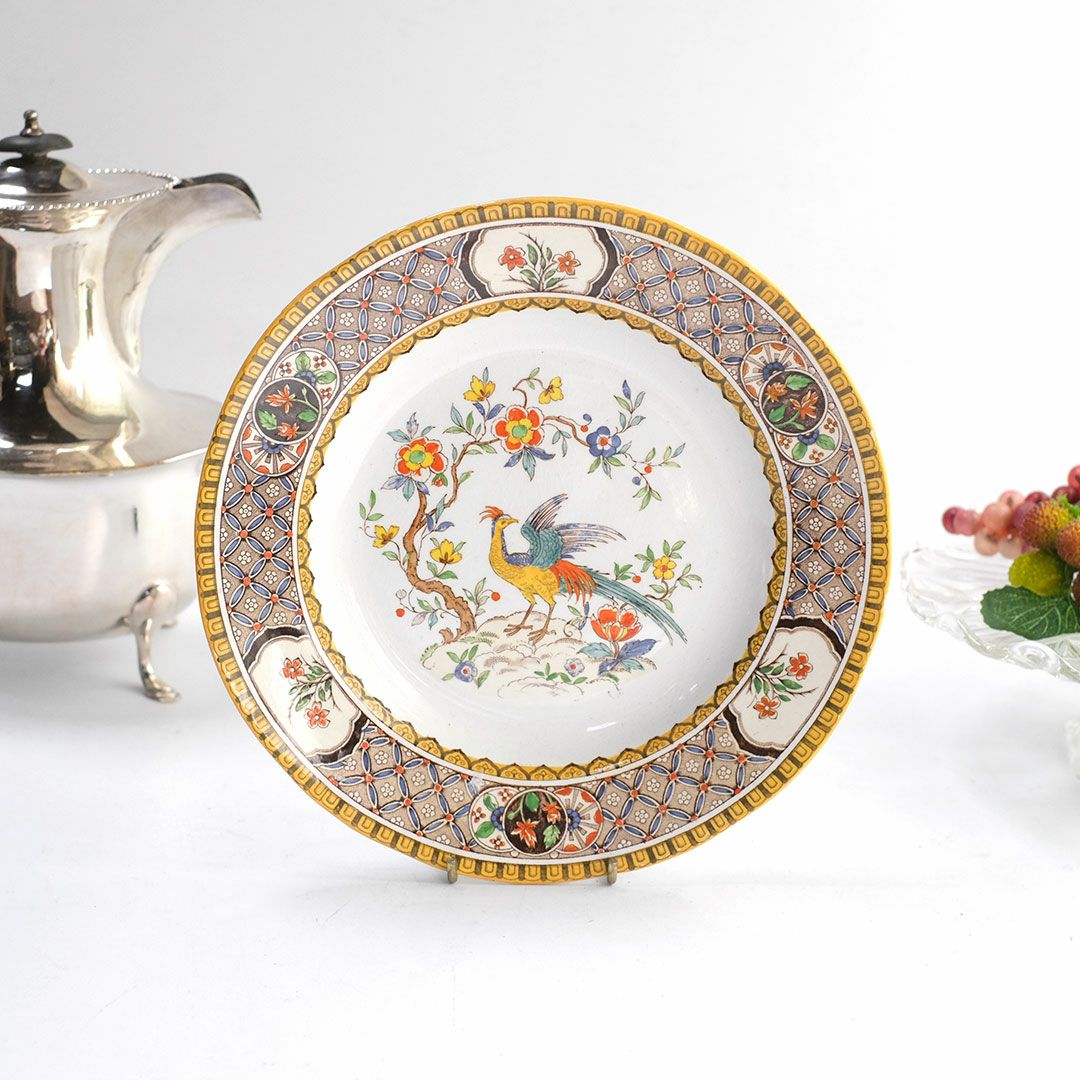 アンティーク 飾皿 フェザント Lawleys　英国ロウレイズ製　オリエンタルな絵皿の通販 アンティークショップMALTOオンライン
