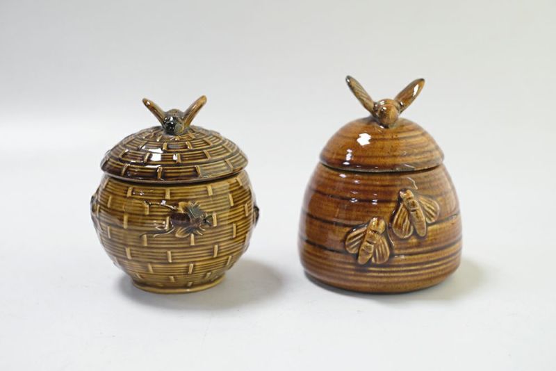 ヴィンテージ ハニーポットDevonway Pottery イギリス製の陶器の蜂蜜