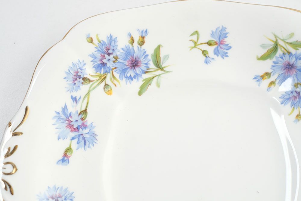 ヴィンテージ皿adderley青い花