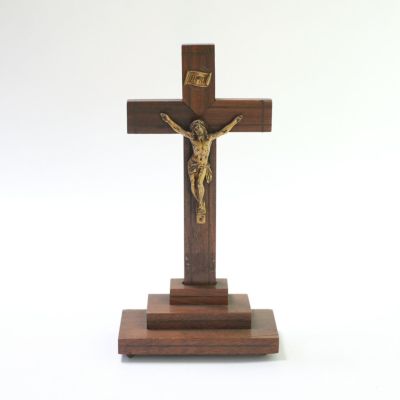 アンティーク INRI イエス キリスト 十字架 19世紀 フランス 教会