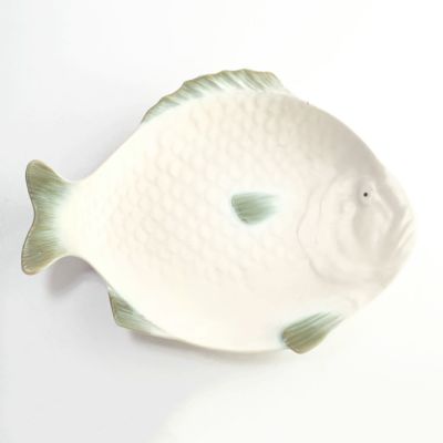 フランスビンテージ壁掛け セラミックフィッシュ 陶器 魚marszakka - 陶芸