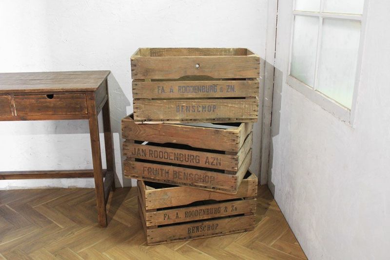 フランス　アンティーク　木箱　アールヌーボー