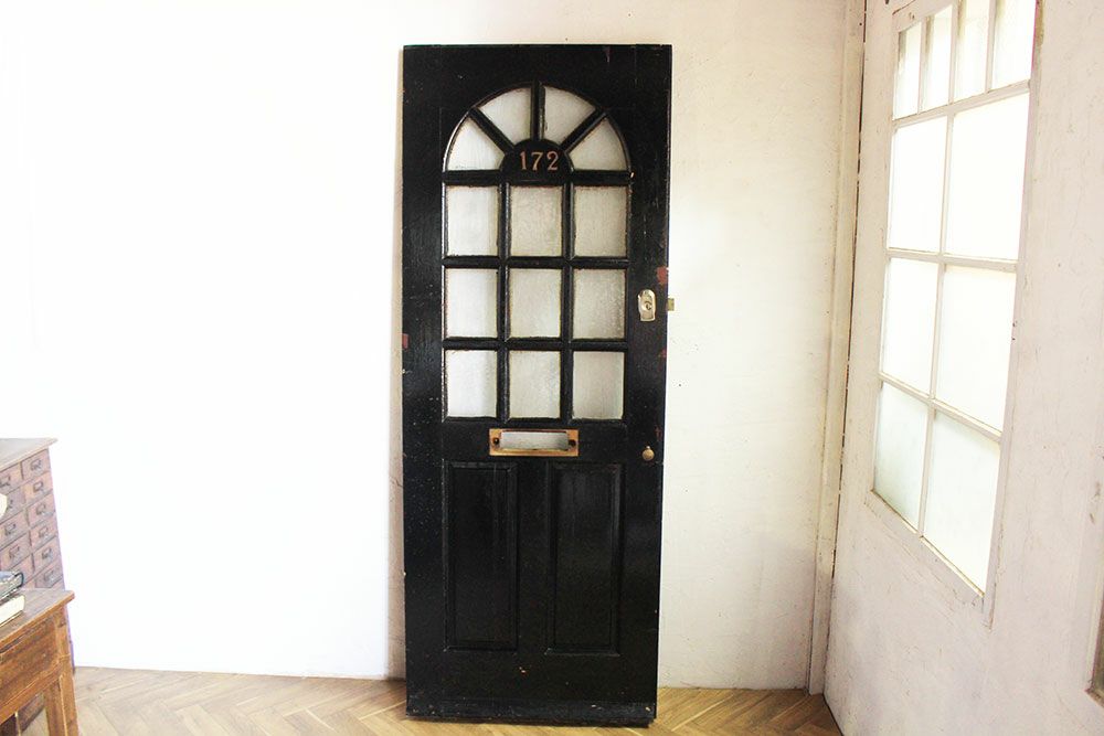 アンティークドア ブラック172 シックで貫禄のあるイギリス民家の建具 
