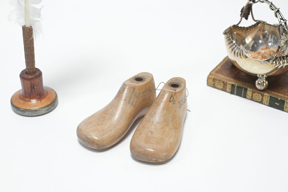 アンティーク ベビーシューモールド B アメリカ 子供用の靴の木型の