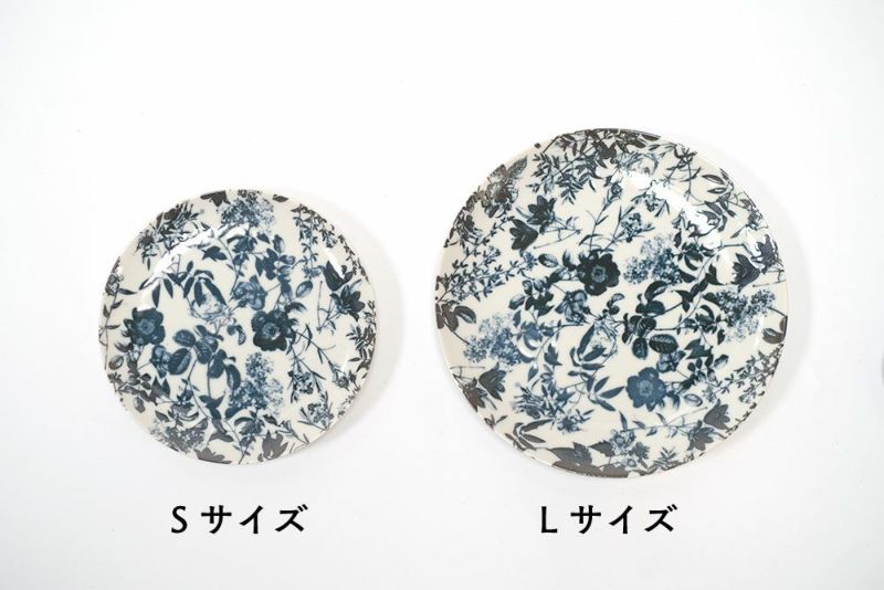 美濃焼 Botanical plate L 21cm 架空の植物園をテーマしたお皿 の通販