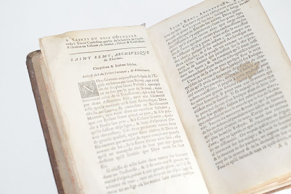 アンティークブック18世紀文字
