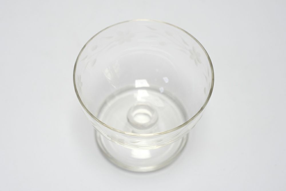 アンティーク アイスクリームカップガラス