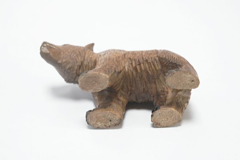 アンティークオブジェ 木彫り熊 スイス 置物の通販 アンティーク