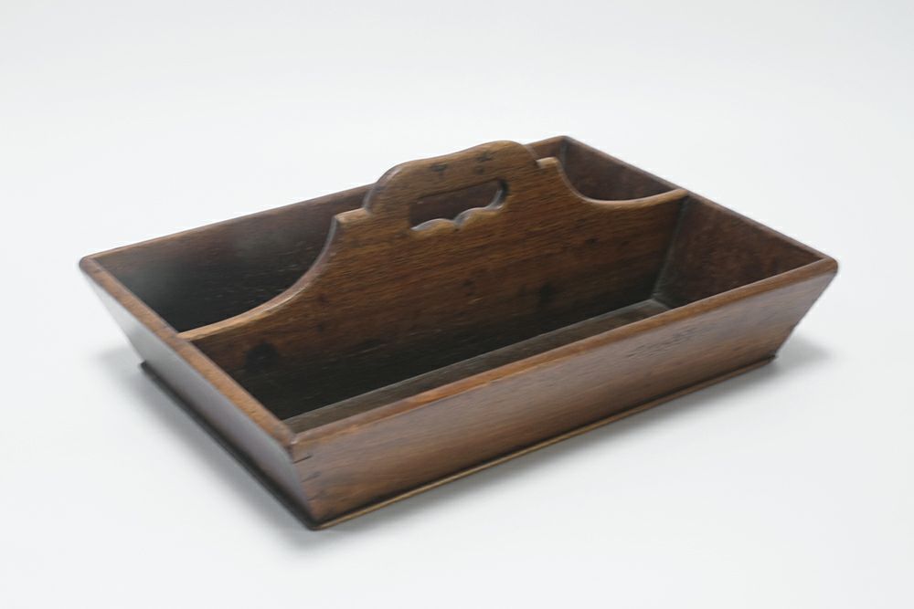 アンティーク木製カトラリートレイ箱2