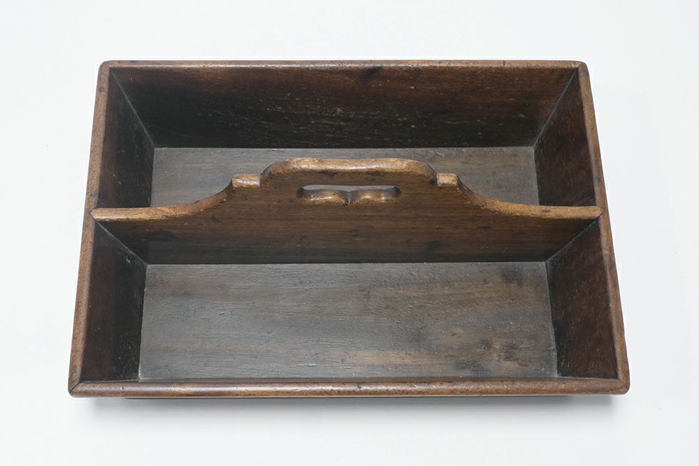 アンティーク木製カトラリートレイ箱4