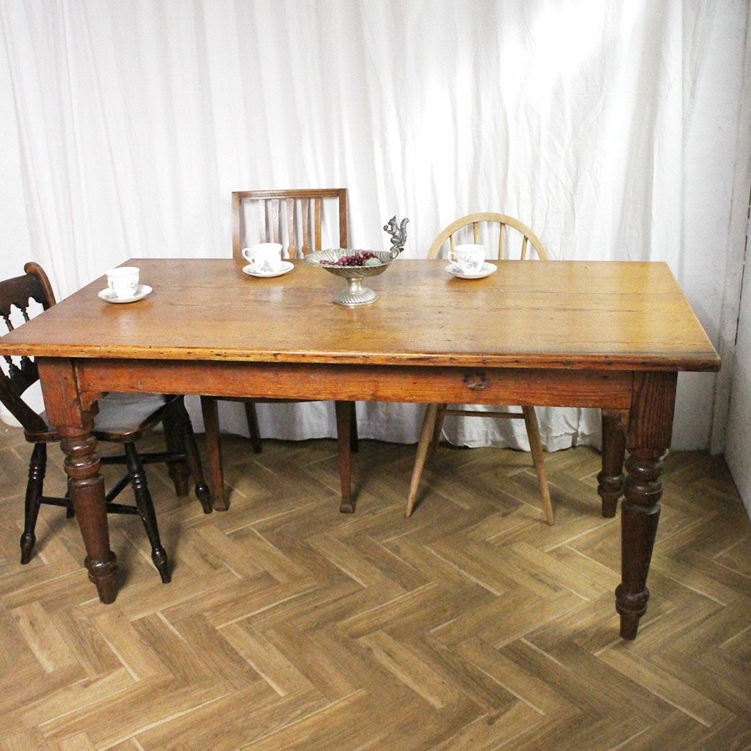 アンティーク パインダイニングテーブルF イギリス ナチュラルなパイン  