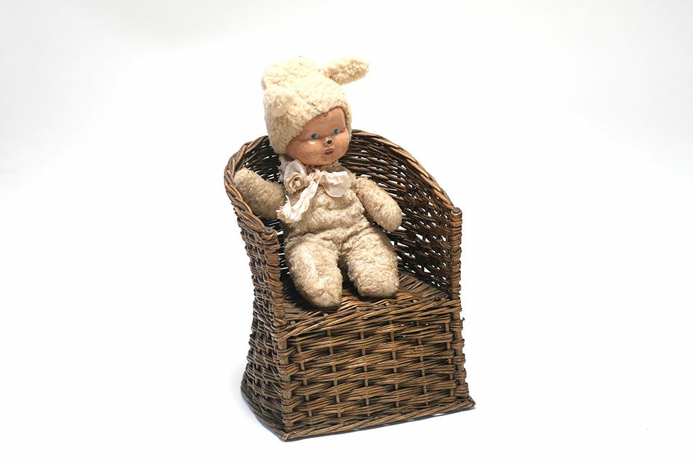 アンティーク ドールクチェア イギリス 人形用の小さな椅子1