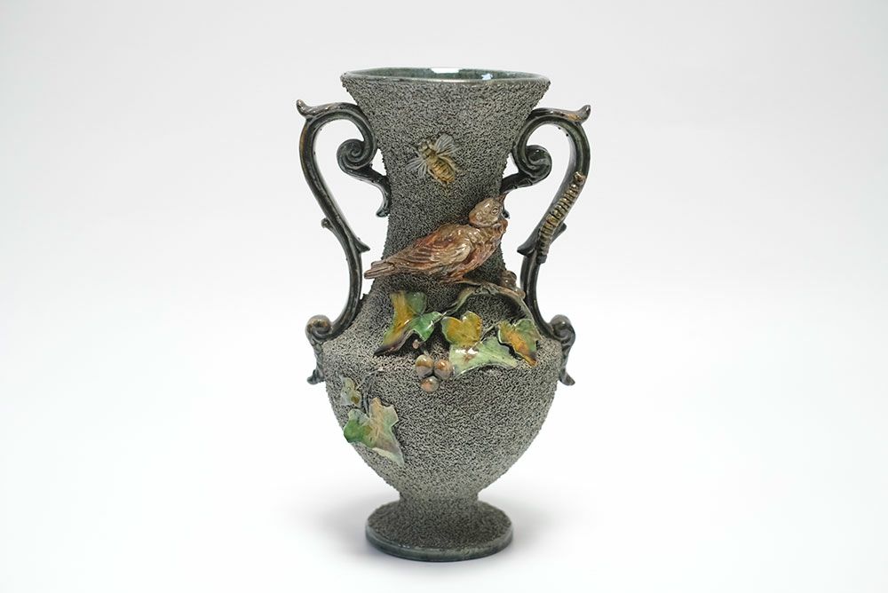 アンティーク バルボティーヌの花瓶 フランス 陶器のフラワーベース