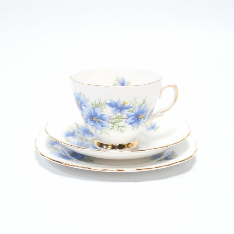 Colclough イギリスアンティーク ケーキプレー ティーカップ トリオ Colclough イギリスアンティーク ケーキプレー ティーカップ トリオ
