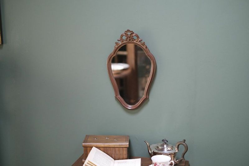 ヴィンテージ 壁掛けミラー フランス ロココ様式の鏡.の通販
