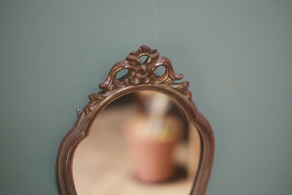 ヴィンテージ 壁掛けミラー フランス ロココ様式の鏡