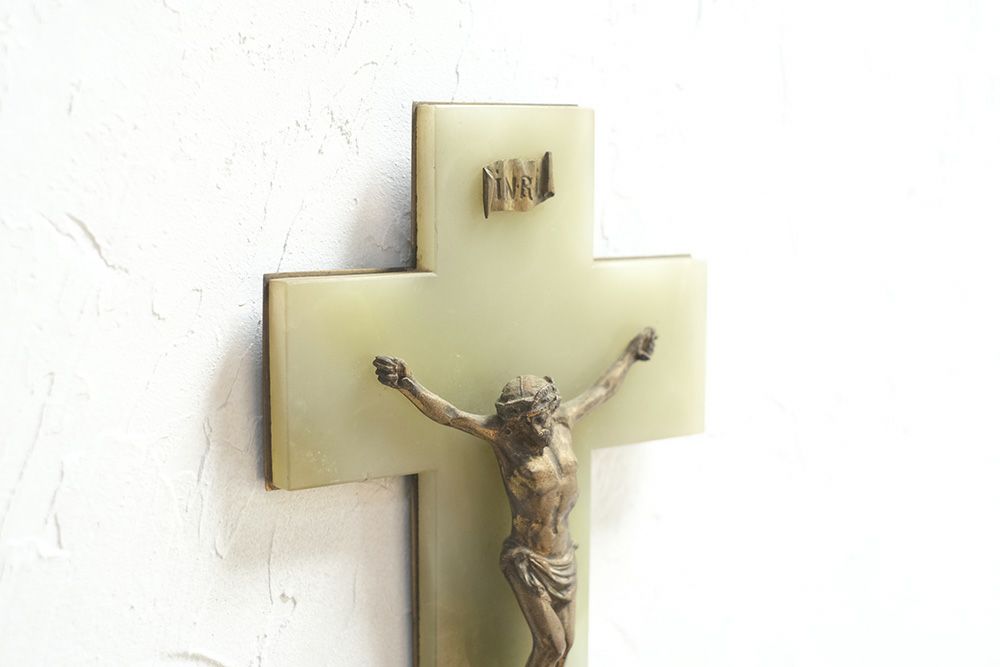 アンティーク 十字架のミニベニチェ フランス 壁掛け1