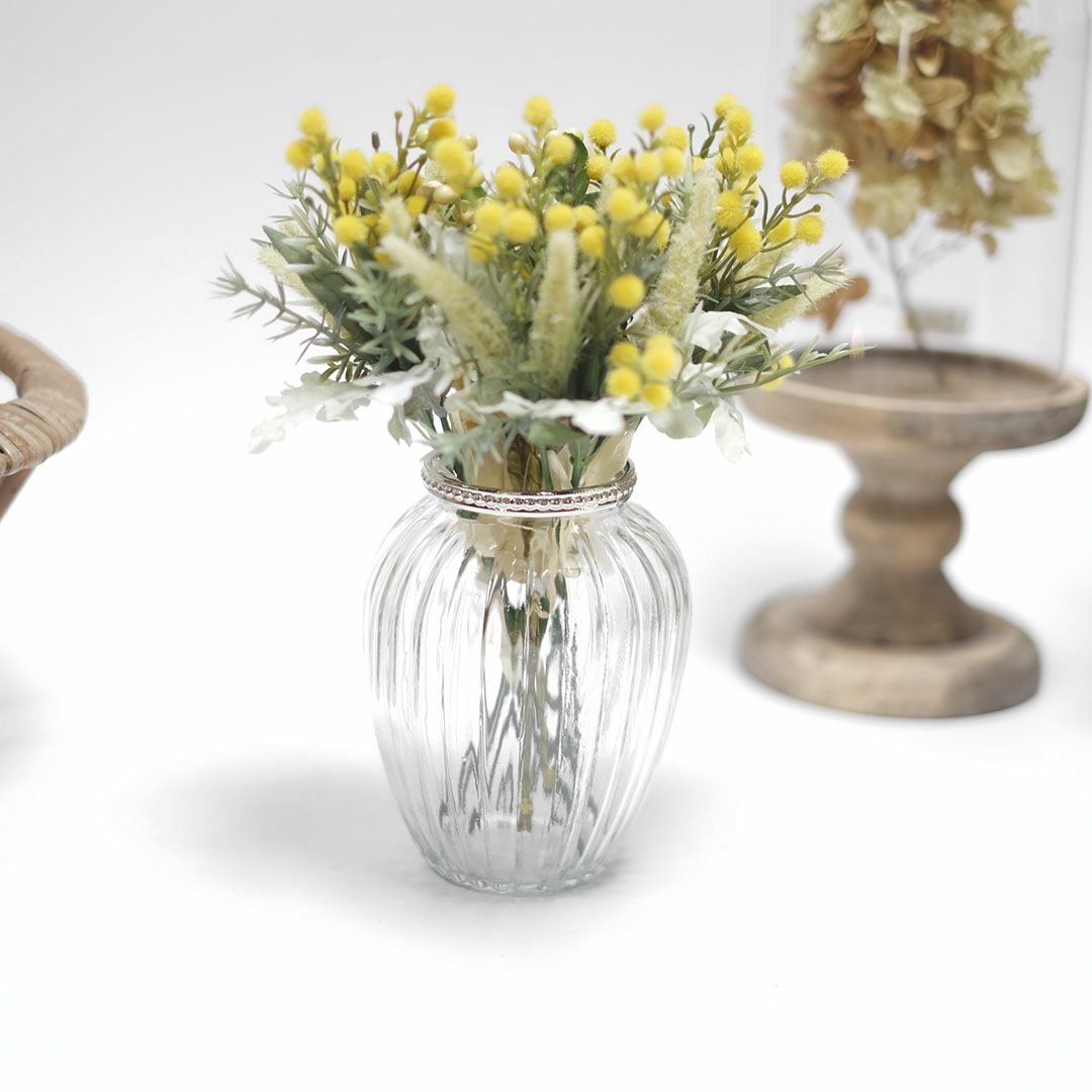 小さなガラスフラワーべースベース ガラス花瓶