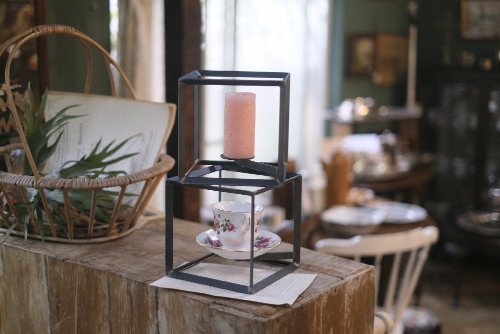 かわいい(u)アイアンキューブ ディスプレイボックス おしゃれな