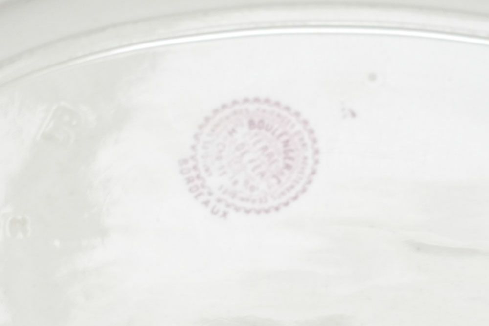 アンティークオードブル皿 フランス Boulenger & Cie(オータン・ブーランジェカンパニー)バックスタンプ