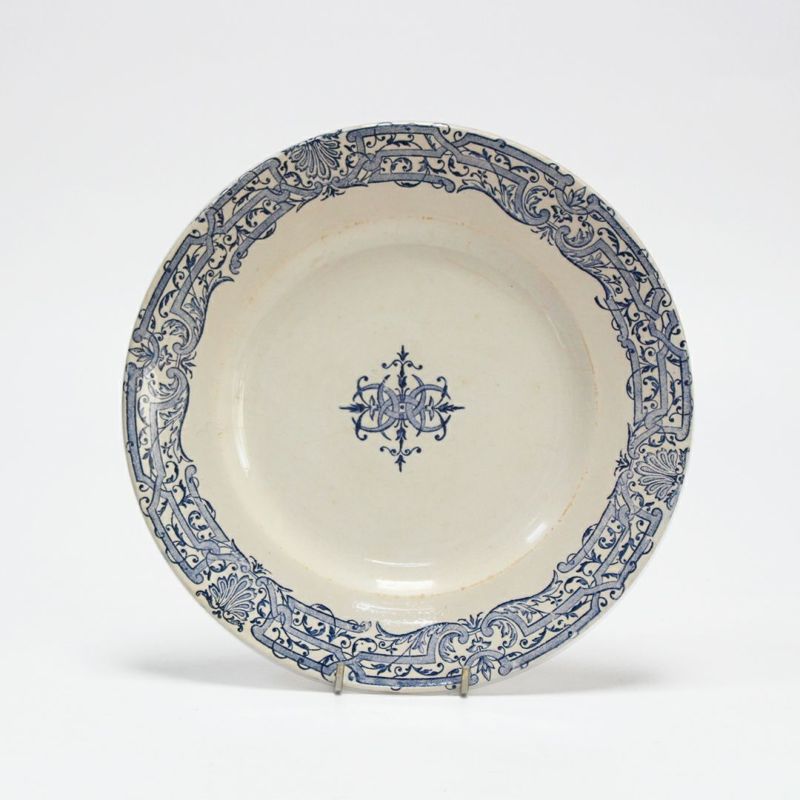 アンティーク ディナープレート フランス サンタマン窯（Saint-Amand）食器 A. Lebacqz u0026 M. Bouchart皿の通販  アンティークショップMALTOオンライン