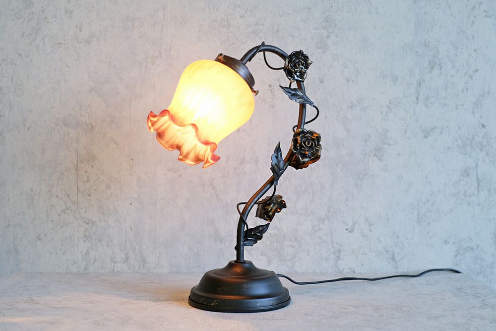 ローズテーブルランプ タッチセンサーライト3段階調光の通販インテリア  