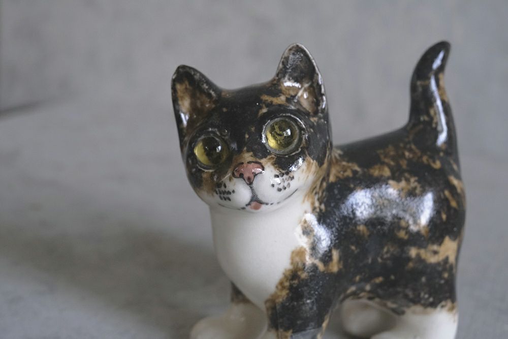 ★ヴィンテージ WINSTANLEY CAT/ケンジントンキャット・サビ猫 子猫 イギリス 陶芸作家Jenny Winstanley2