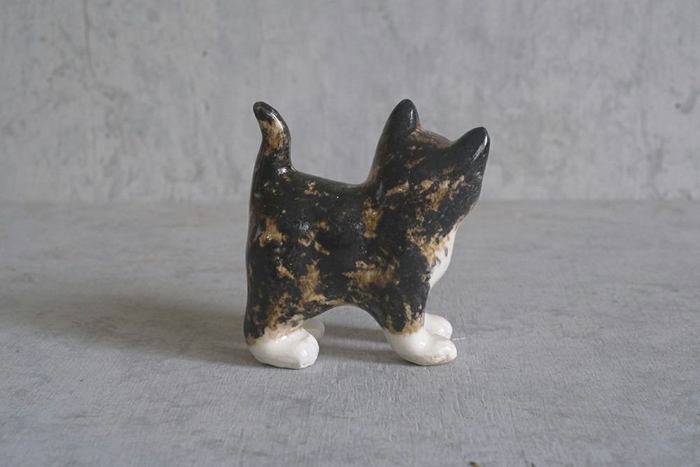 ★ヴィンテージ WINSTANLEY CAT/ケンジントンキャット・サビ猫 子猫 イギリス 陶芸作家Jenny Winstanley3