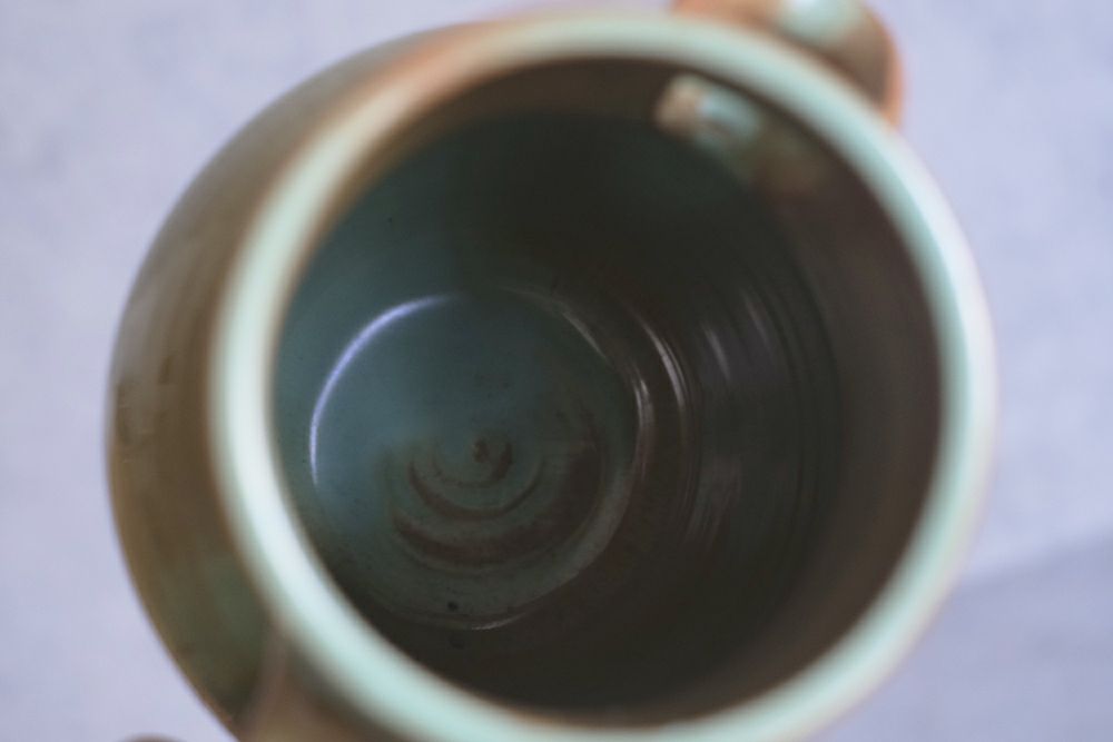 ヴィンテージピッチャー イギリス 色合い綺麗な陶器製ジャグ 水差し5
