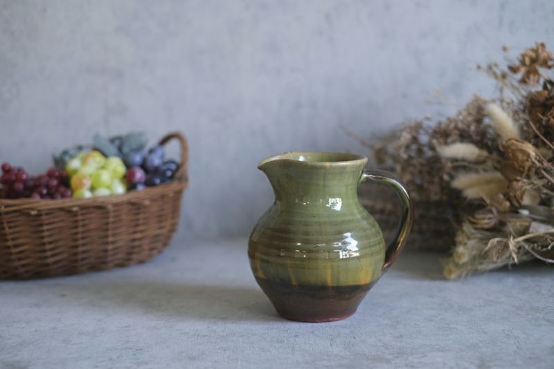 ヴィンテージピッチャー イギリス Wattisfield Ware Art Pottery 陶器