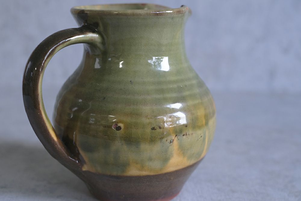 ヴィンテージピッチャー イギリス Wattisfield Ware Art Pottery 陶器