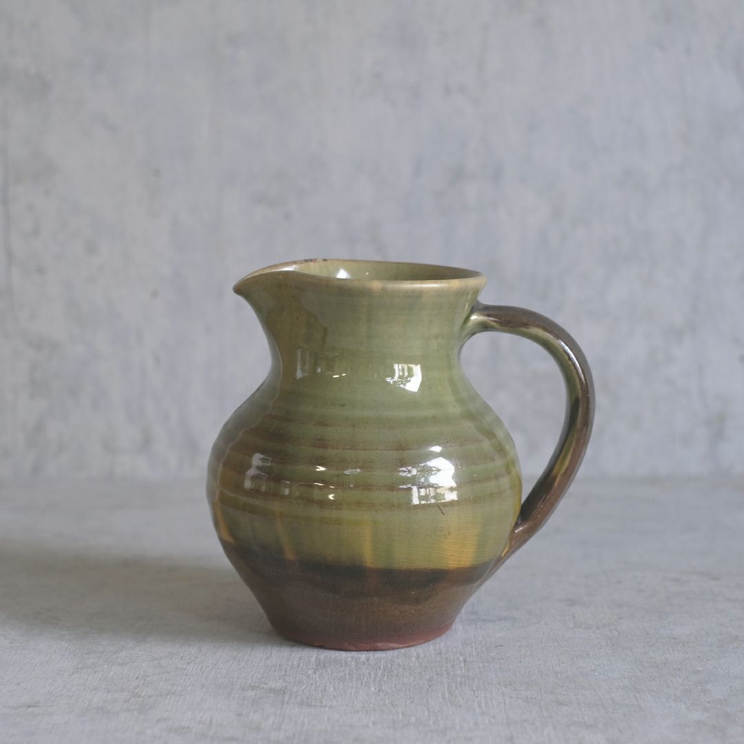 ヴィンテージピッチャー イギリス Wattisfield Ware Art Pottery 陶器