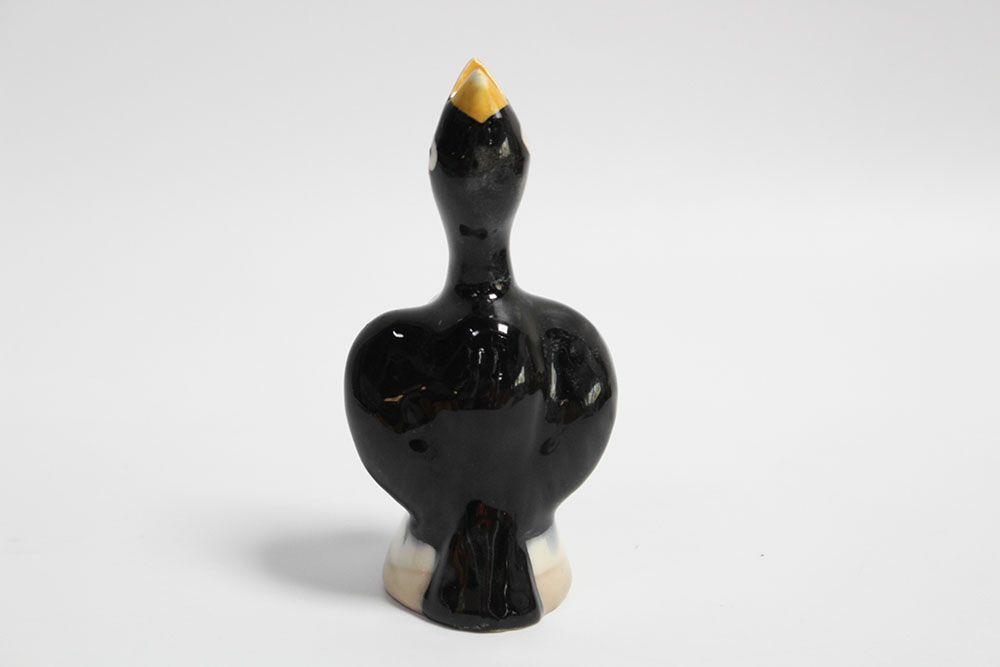 アンティーク ブラックバードパイファネル ヴィクトリアン時代に発明された可愛らしいツール 陶器の鳥3