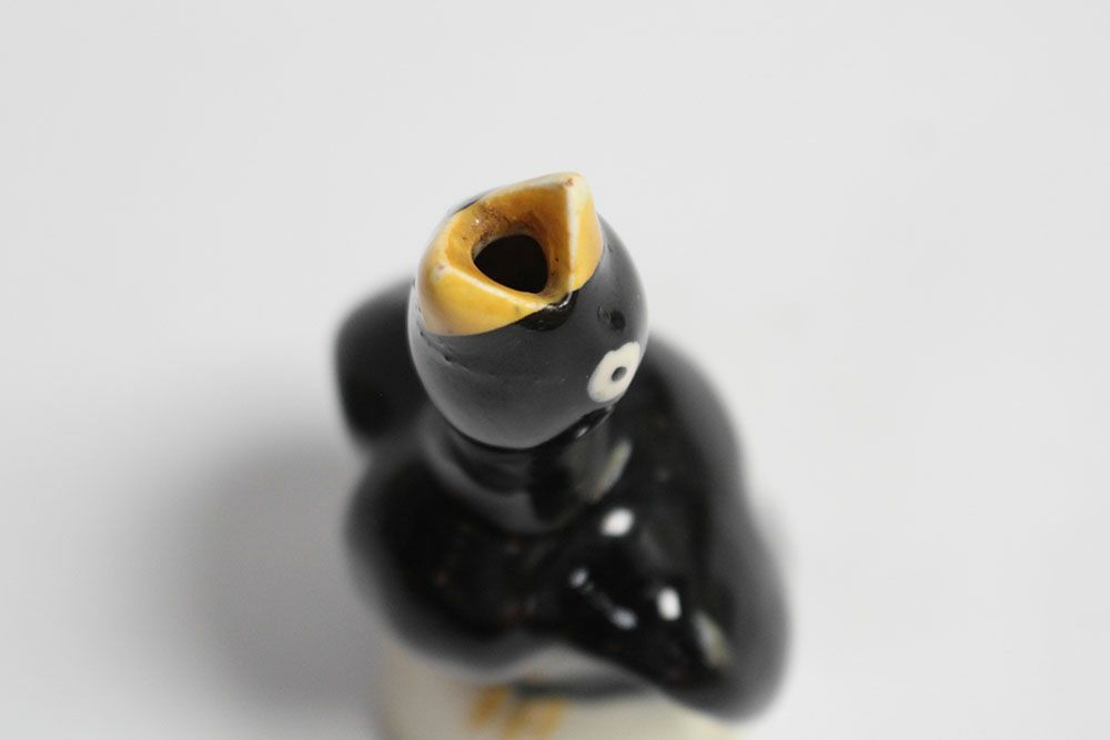 アンティーク ブラックバードパイファネル ヴィクトリアン時代に発明された可愛らしいツール 陶器の鳥6