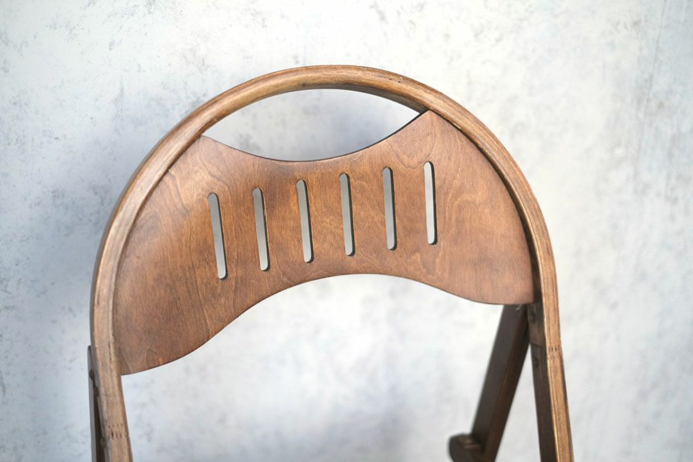 アンティーク フォールディングチェアB イギリス ペイント折りたたみ椅子