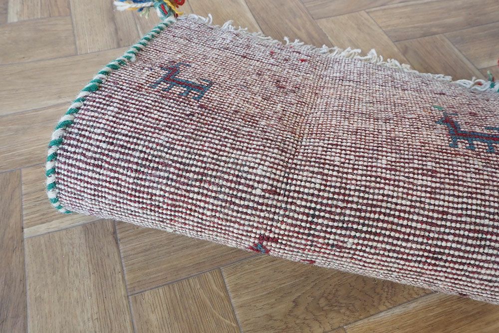 イラン遊牧民の手織りギャッベ・スクエア 40x60cm