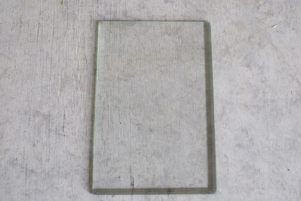 アンティークフォトフレーム フランス ガラスのシンプルな写真立て リボン装飾5