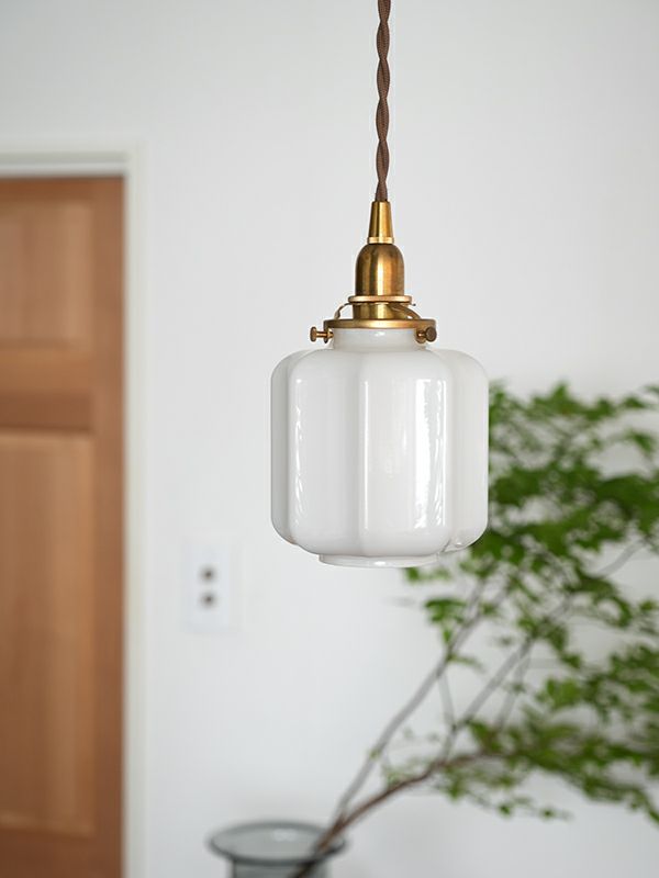 ミルクガラスシェードランプ アーロットS 照明 ペンダントライト(灯具  