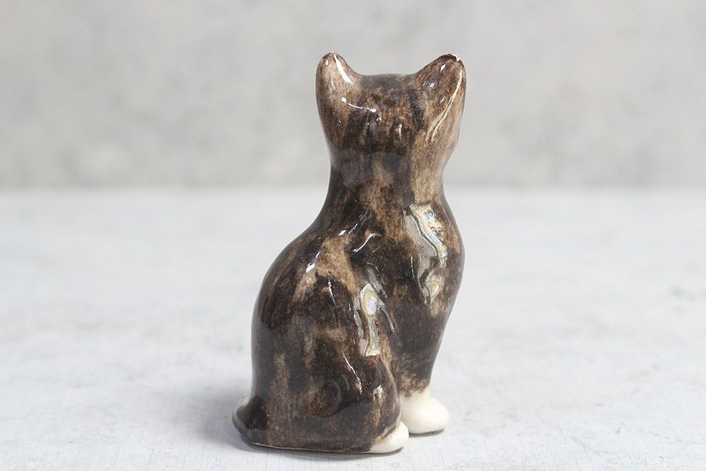 ヴィンテージ WINSTANLEY CAT/ケンジントンキャット サビ猫の子猫 イギリス 陶芸作家Jenny Winstanley3