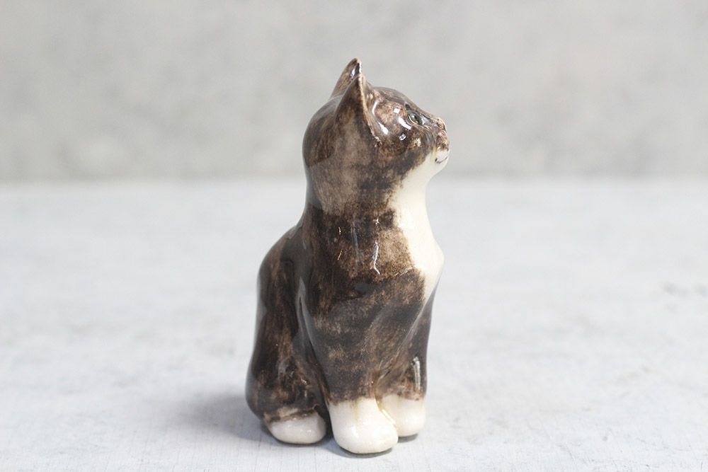 ヴィンテージ WINSTANLEY CAT/ケンジントンキャット サビ猫の子猫 イギリス 陶芸作家Jenny Winstanley4