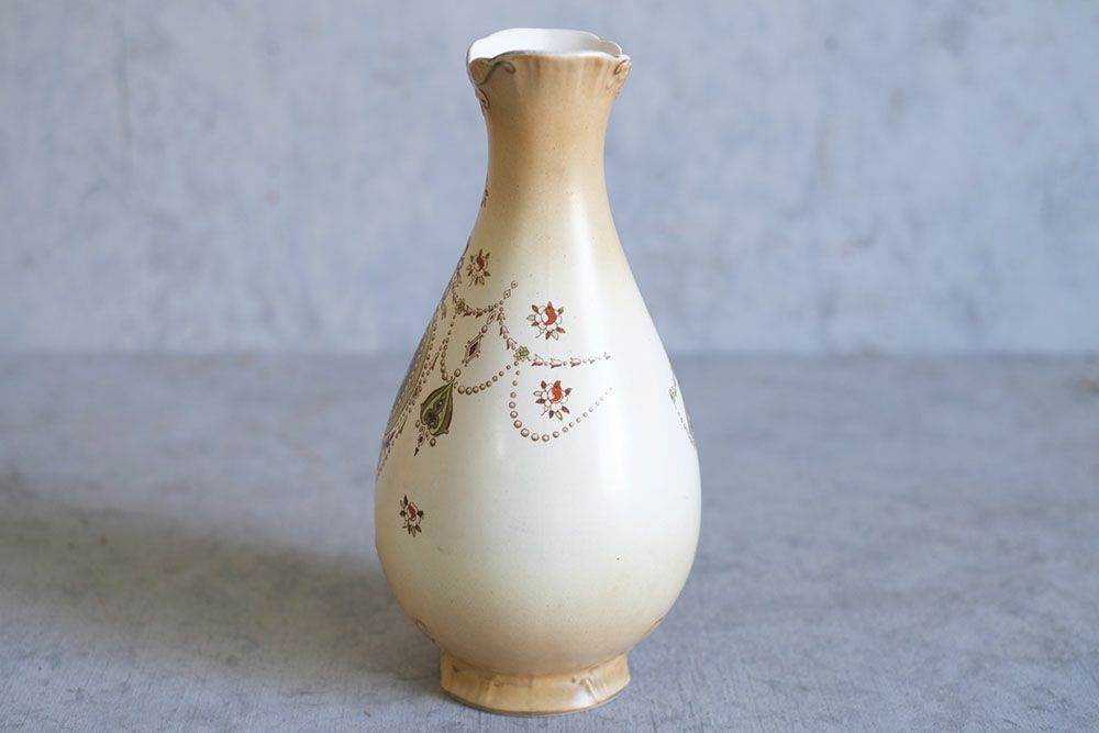 アンティークフラワーベース イギリス CROWN DEVON 陶器の花瓶2