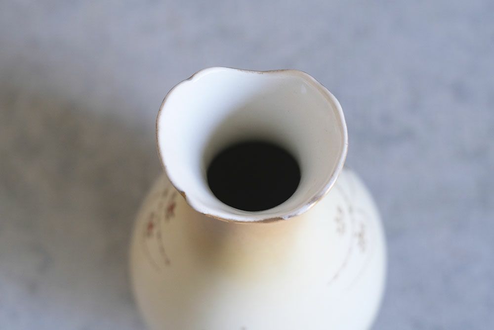 アンティークフラワーベース イギリス CROWN DEVON 陶器の花瓶7